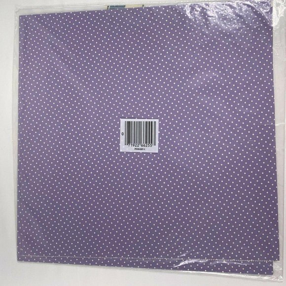 Vintage Artfaire All Occasion Lavender Polka Dot Gift Wrap Sheets Two 20" x 30" - Picture 4 of 7
